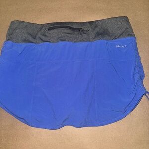 Nike blue color block active skirt
